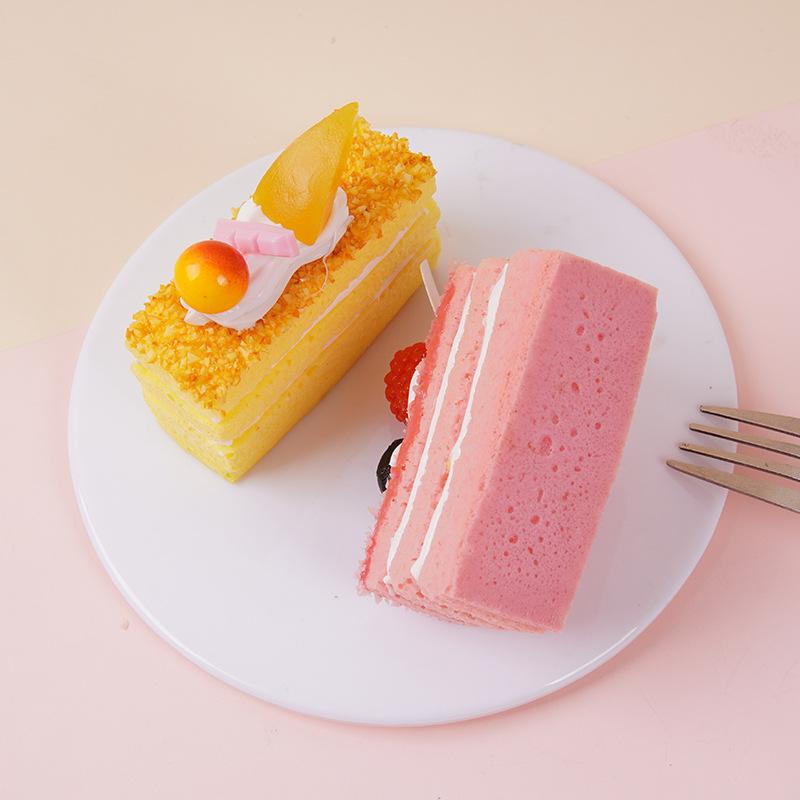 Artificial Mousse Cake Fake Cake Model Dessert Decoration Photography Prop Dessert Shop Window Display Ornament Tea Table Decor