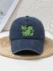 Space Explorer Graphic Distressed Baseball Cap Adjustable Polyester Casual Outdoor Hat