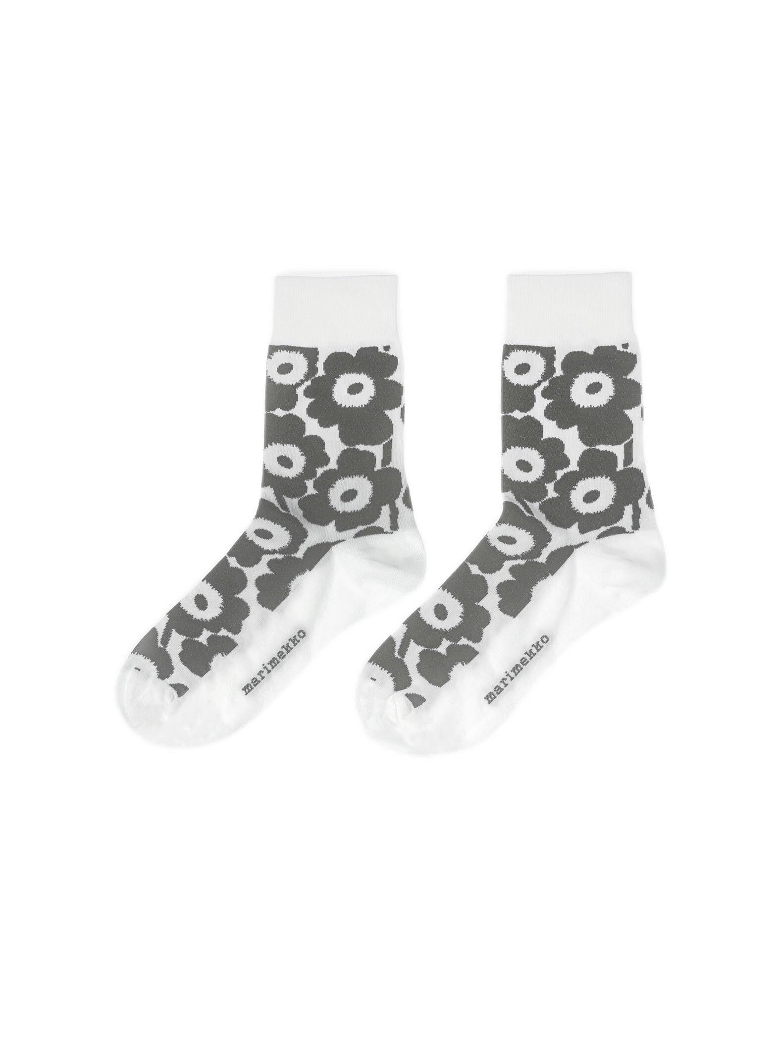 Носки Marimekko Kirmailla Unikko, Женские, Размер 34, Серые и Белые, 52_1_52229191498