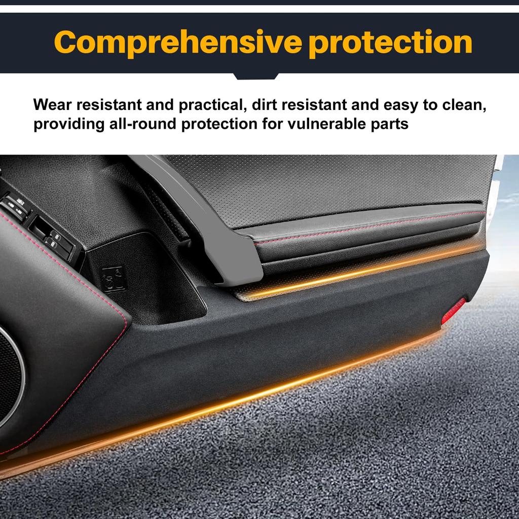 KUNGKIC Suede Door Protectors for Toyota 86 GT86 ZN6 and Subaru BRZ Scratch and Stain Interior Car Accessories 2012-2020 ZD6, Prevention,