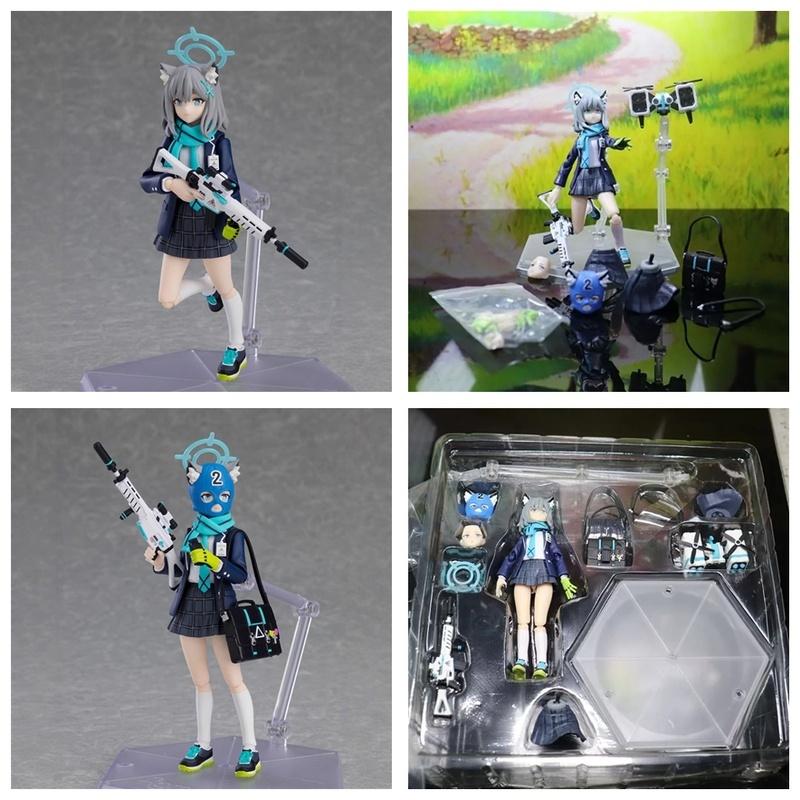Anime Blue Archive Figma 567 Sunaookami Shiro KO Gelenkige Actionfiguren Mädchen Schreibtisch-Ornament Junge Überraschung Trendige Spielzeuge Geschenk