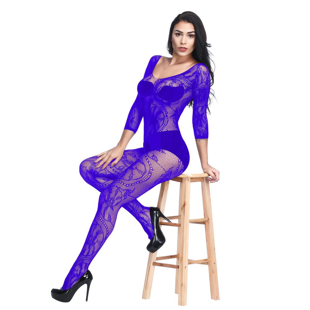 Hot Sexy Green Open Crotch Bodystockings Women Sexy Lingerie Trending Fishnet Bodysuit Lace Underwear Erotic Garter Stockings