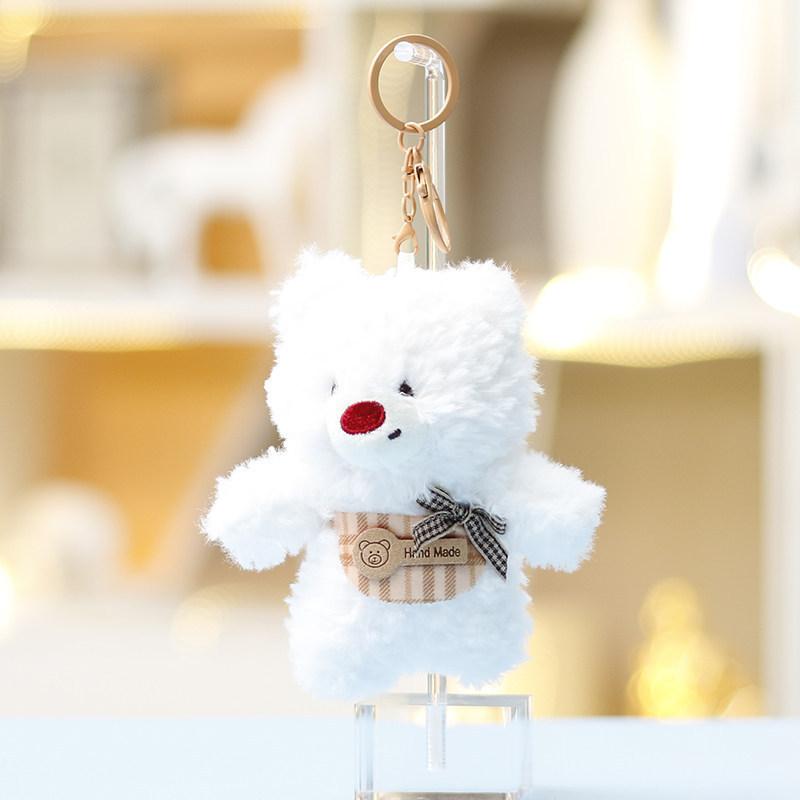 Plush Teddy Bear Keychain Cute Doll Gift For Girls And Bag Decor