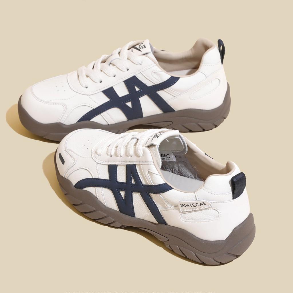 Retro German training shoes women's 2025 autumn new heightening casual versatile Forrest Gump shoes soft sole comfortable little white sports shoes