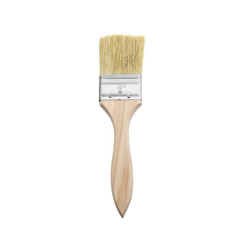 1/8-Inch Thick Bristle Paint Brush with Wooden Handle for Wall Painting, Graffiti, and Dust Cleaning