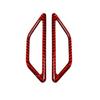 Carbon Fiber 2Pcs Dashboard Air Vent Outlet Trim For Subaru BRZ Toyota 86 Red