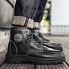 Autumn Men's New High-top Lace-up Casual Outdoor Martin Boots Teen Fashion Trend Thick-soled Outer Leather Boots