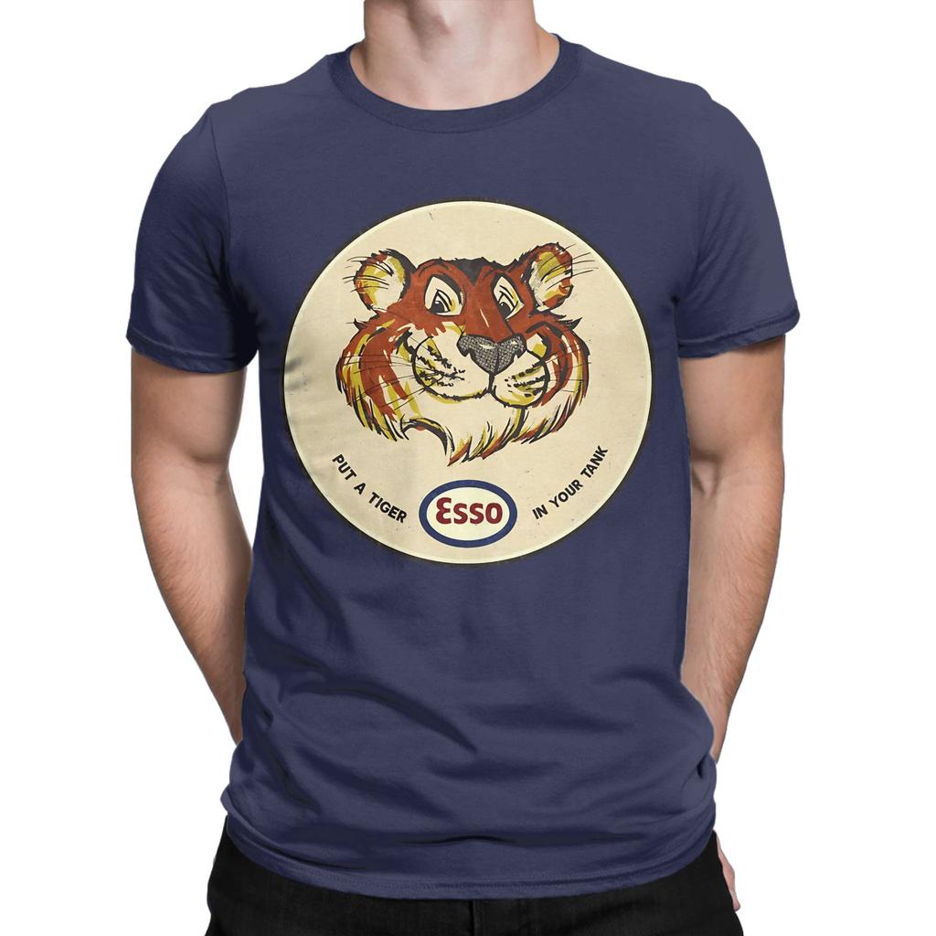 Tiger Esso Vintage Oil Company Classic Novelty 100 Cotton Tshirt Esso Tops Tees For Unisex