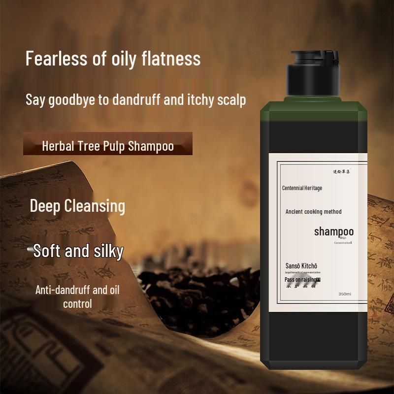 Ancient Herbal Shampoo Concentrate: Pure Handmade Hair Care for Dandruff, Itch Relief, Oil Control with Thuja & He Shou Wu.
