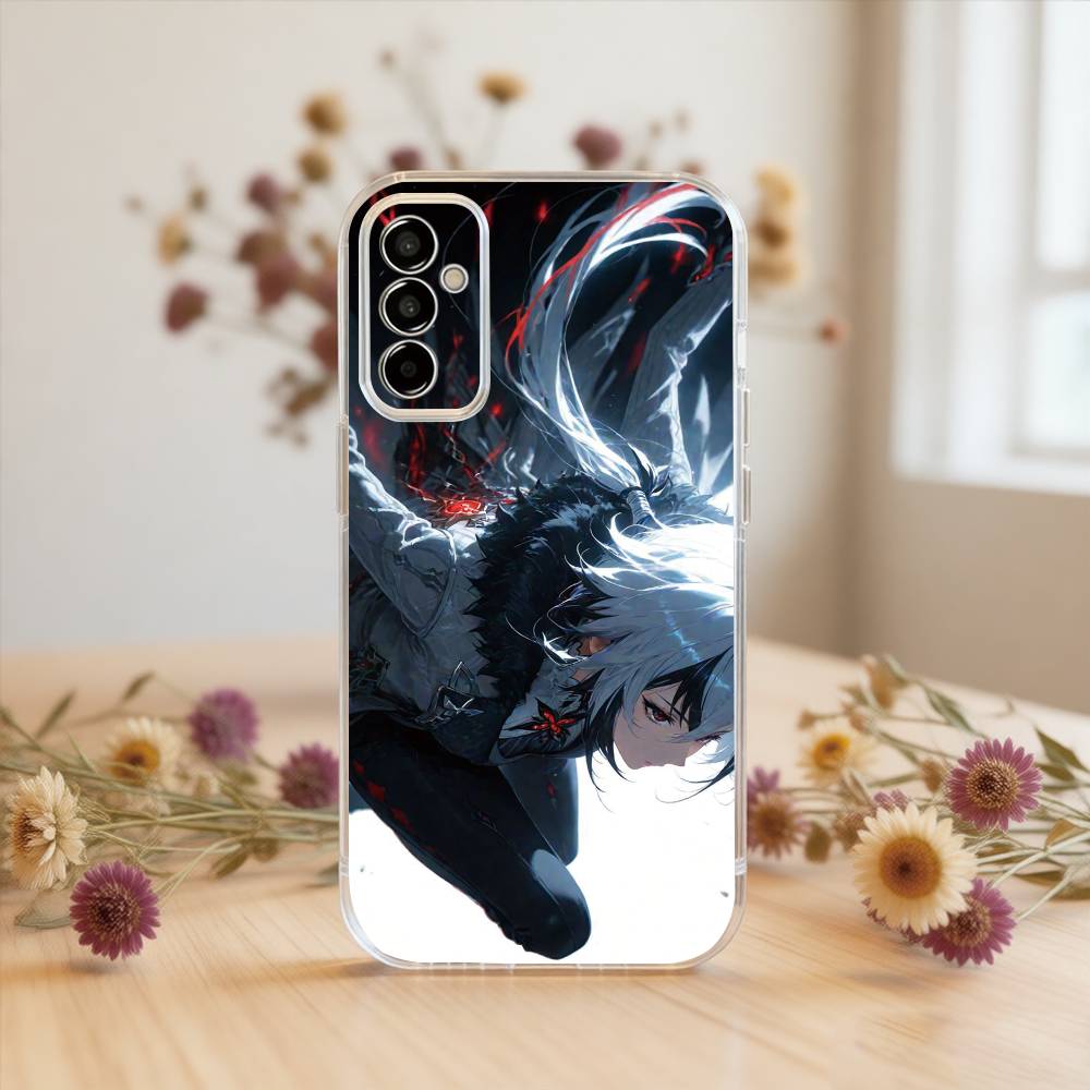 Genshin Impact Arlecchino Phone Case Transparent Silicone Soft For SamsungA10,12,20,21S,30,31,40,50,51,52,70,71
