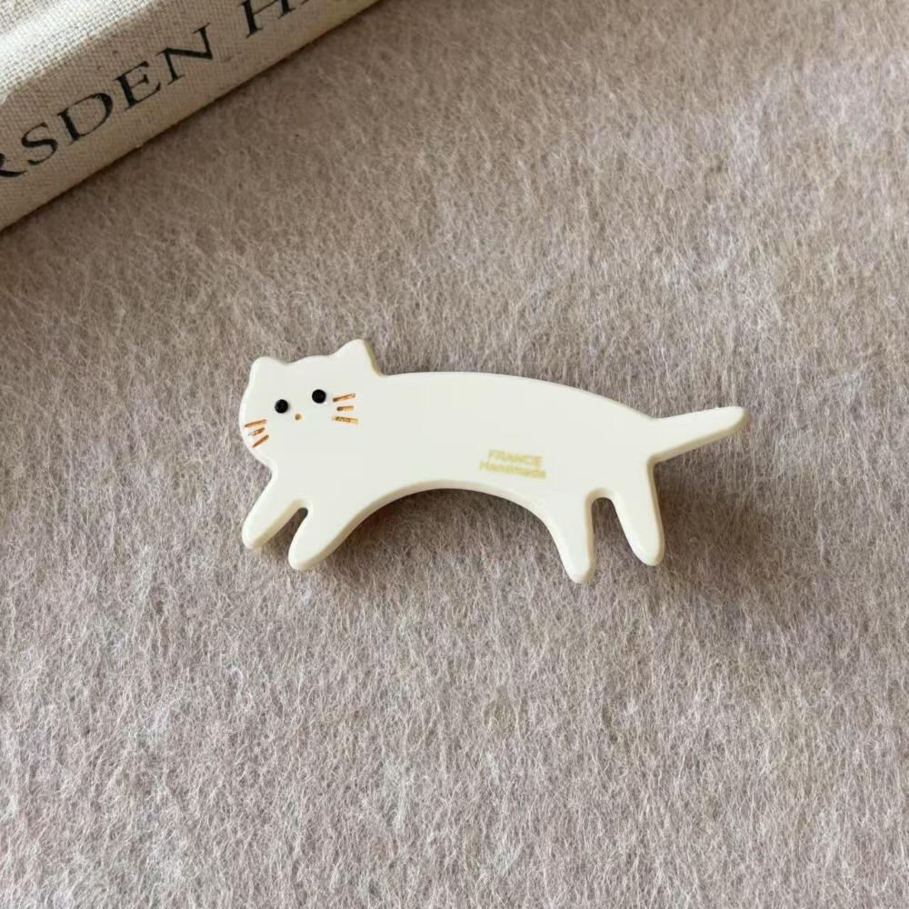 Kitten Cat Shaped Hair Clip Acetic Acid Cute Side Clip Cute Animals Hairpin  Female