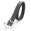 Leather Zinc Zinc Alloy Width Waist Belt Corset Belt Adjustable Waistband Star Buckle Belt Women Waist Belt