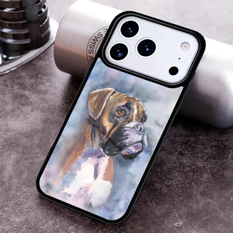 Boxer Dog Phone Case For iPhone 17 16 15 14 13 12 11 Pro Max Plus 17Air Soft Silicone Cover