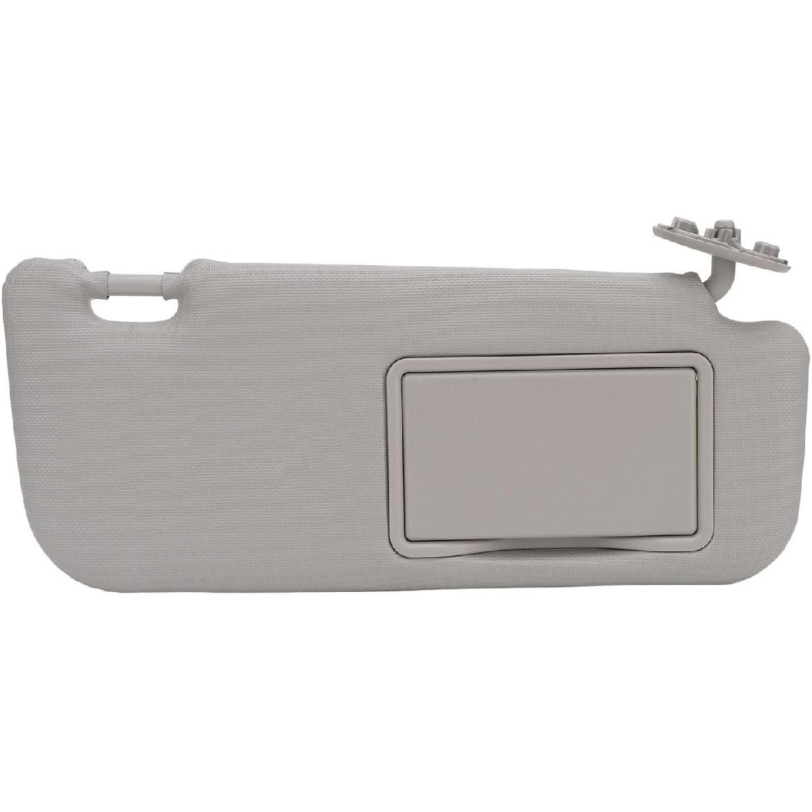 Gray Passenger Right Side Sun Visor Replacement Compatible with ta 2014 to 2019, Passenger Side Sun Visor with Makeup Mirror, Excellent Sun