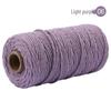 3mm Single-Color Cotton Rope for DIY Weaving - 2mm Thick Tapestry and Binding Thread