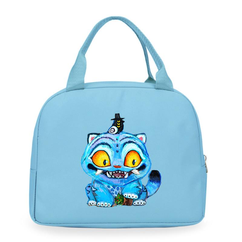 Cartoon Animation Academy Meal Bag Student Thermal Insulation Lunch Box Bag Office Workers Handheld Bento Bag