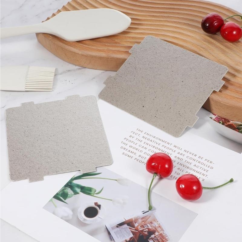Set of 6 Premium Mica Insulation Plates Cuttable Muscovite Sheet Suitable for Microwave Ovens with 800℃ Heat Resistance