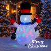 6.8FT LED Inflatable Xmas Yard Decor Snowman Penguins Christmas Toy Gift Outdoor Home Decoration Ornament Festive Supplies Decor