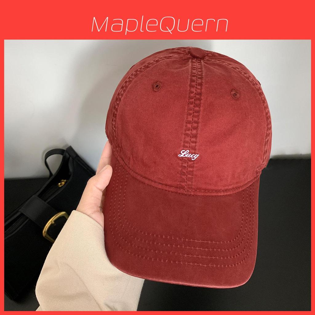 Cotton Baseball Cap With Embroidered Letters For Casual Sports And Sun Protection