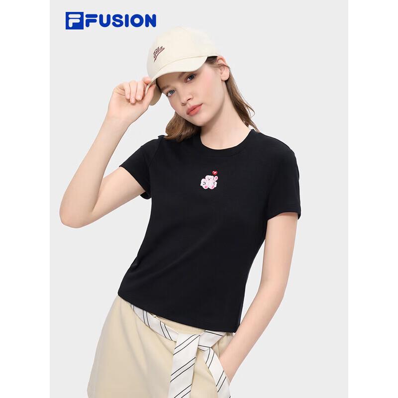 FILA FUSION Women s Slim Fit Knit Short Sleeve T-Shirt XL