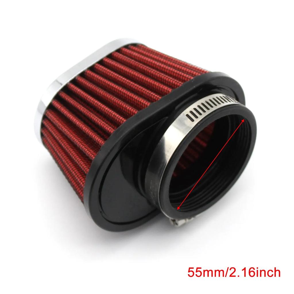 51mm 55mm 60mm Motorcycle Filters Cleaner For Carburetor Scooter Cold Air Intake Filter Sport Myshroom Moped Parts Accessories