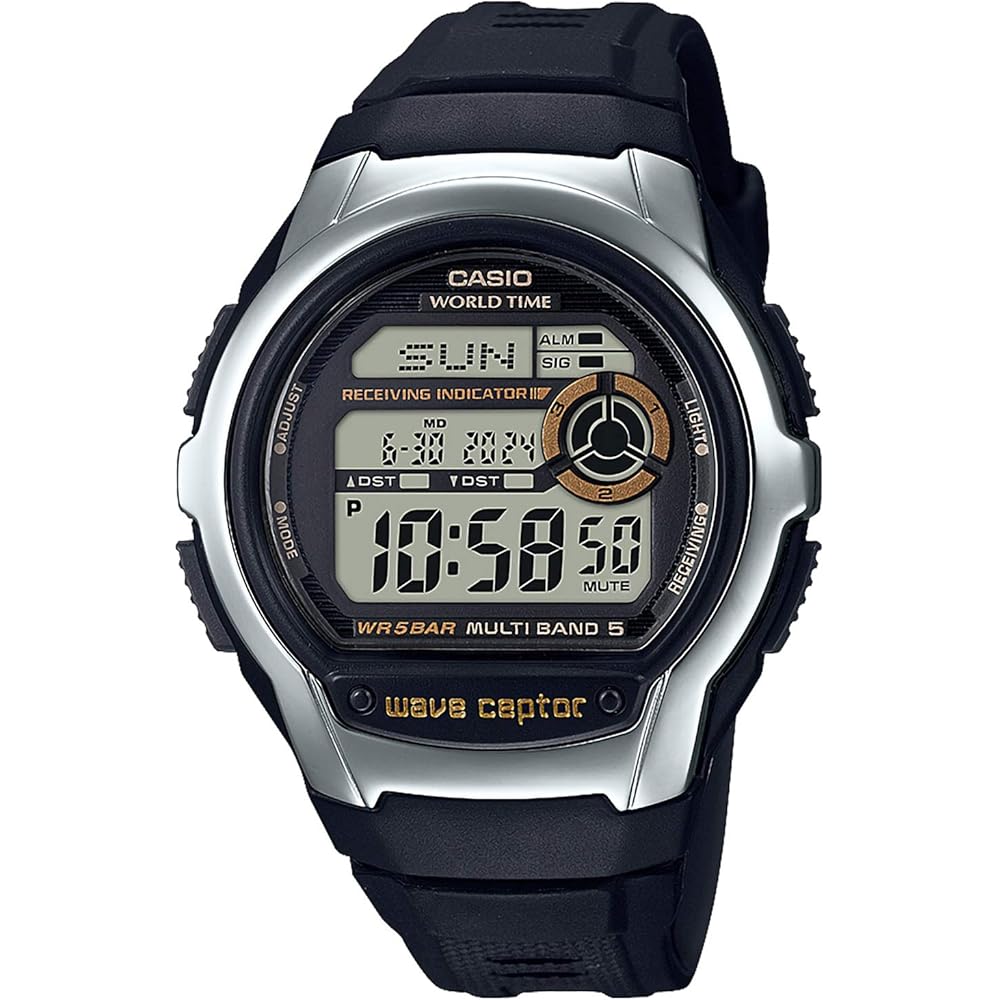 Мужские часы Casio Waveceptor WV-M60R-9AJF Черные Super Illuminator LED Подсветка Радиоуправляемые Часы