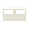 VidaXL Gazebo Side Wall with Windows Side Wall for Reception Tent Garden Pavilion Terrace Outdoor 4x2 3070421