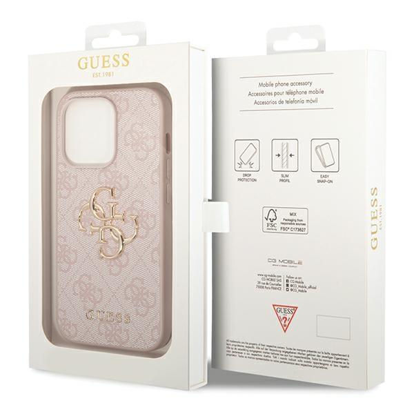 Guess Guhcp15X4Gmgpi Iphone 15 Pro Max6.7 Różowy/Pink Hardcase 4G Big Metal Logo