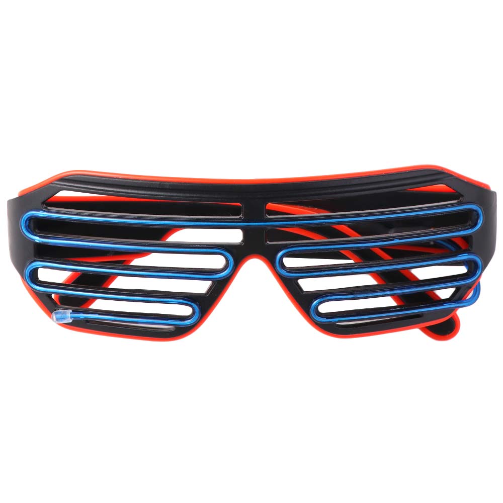 Double Colors Neon Glasses Cool Luminous Glasses Fluorescent Glasses Festival Supplies