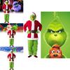 The Grinch Christmas Costume Cosplay Outfit For Adults Holiday Party