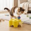 Funny Electric Cat Toy Simulation Feather Cat Chase Game Toy Cat Whack-a-mole Toy  Indoor Playing