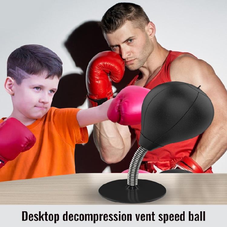 Desktop PU Boxing Ball  Training B0xing Bag Muay Tai Mma Exercise Stress Relief