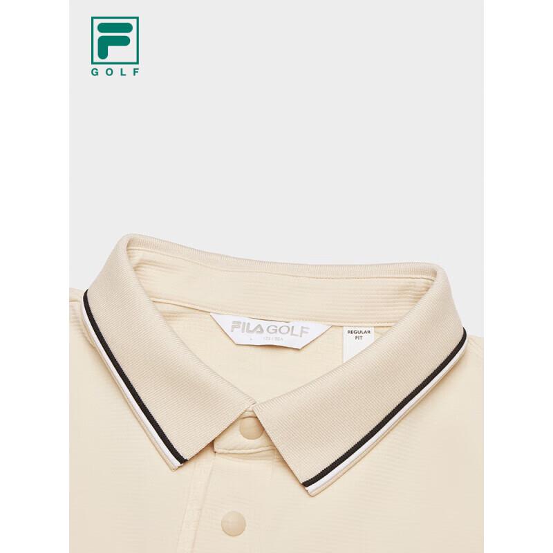 FILA Men's Long Sleeve Knitted Golf Polo Shirt
