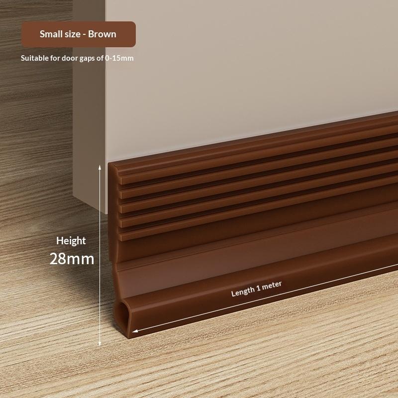 Door Bottom Seal Strip Self Adhesive Weatherproof Dust Proof Noise Reduction Draft Blocker 2.5M for Home Use