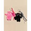 MOSSGARDEN1919 Boku Boku Character Keychain Taeng Taeng Pink Cat (Black)