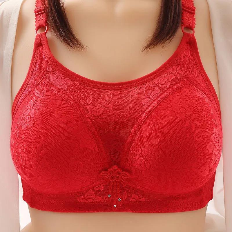 

Тонкая секция, большой размер, противопровисающая сторона, приемная сторона, молочко, антибликовое покрытие, красота сзади, без стального кольца, женское нижнее белье, бюстгальтер 38B красный