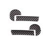 Real Carbon Trim Interior Door Handle Sticker For Fiat 500 Abarth 595 2011-