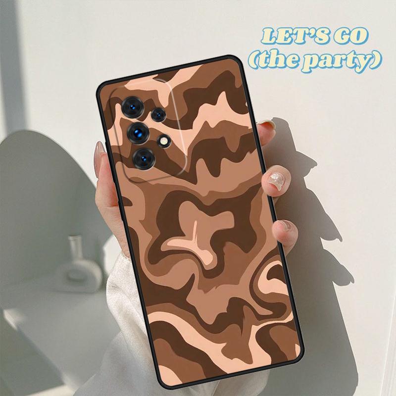 Latte Love Brown Heart Aesthetic phone case For Samsung Galaxy A42 A31 A40 A51 A71 A32 A80 A91 A52 A72 A20e A21S A50 A70 A11 A12