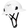 CE Full Brim Hard Hat Construction Engineer Safety Helmet 6 Point Suspension Industrial Breathable Work Cap ANSI Head Protection