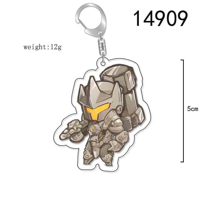 Double-Sided Overwatch Anime Acrylic Keychain & Backpack Pendant 5cm