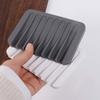 2Pcs Creative Soap Container Silicone Soap Plate Easy To Clean Soap Dish Holder  Household