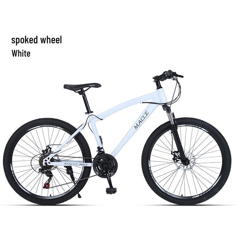 26-Inch Adult Mountain Bike with Double Disc Brakes and Variable Speed for Off-Road Riding