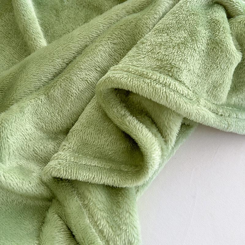 All-Season Luxury Flannel Blanket - Small, Double-Sided Fleece for Office or Home Use