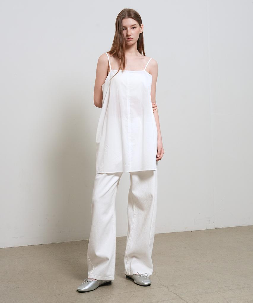GENERALIDEA Cotton Sleeveless Dress [White] / Gf2Lop508