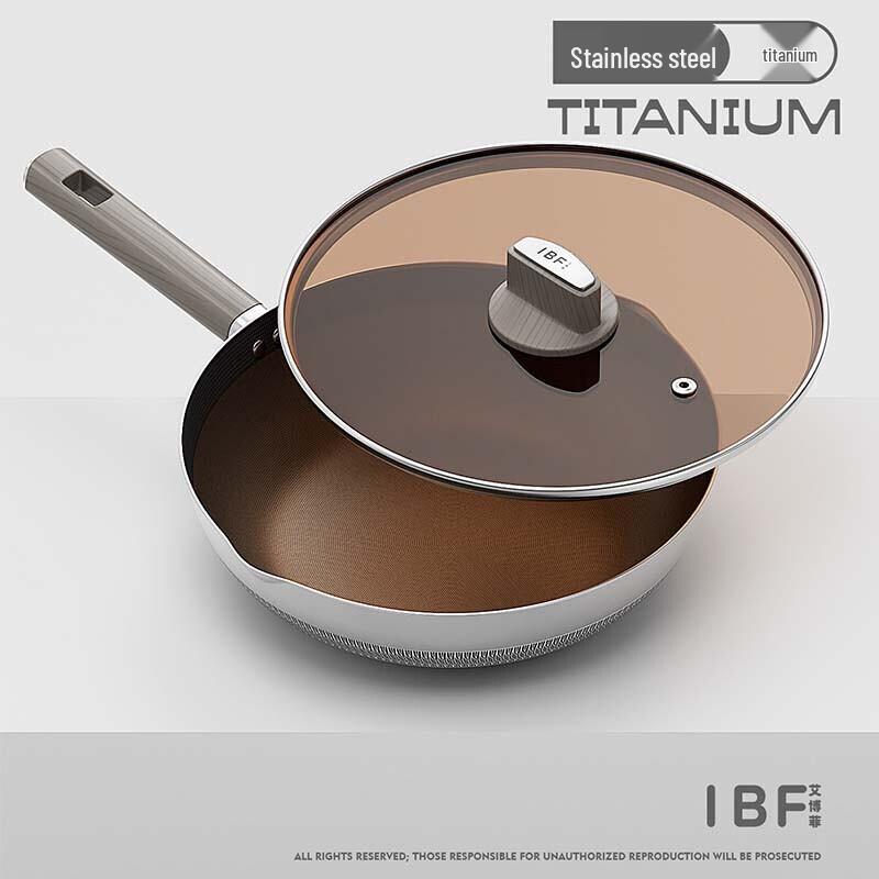 IBF Multi-layer Steel Titanium Wok