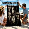 Custom Name Personalized The Vampire Diaries Print Beach Towel, for Trip Camping Beach Party Home Decor, Birthday Gift for Family & Friends