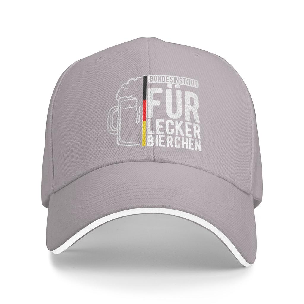 GerUnisexFederal Institute for Delicious Beer Mug Sandwich Baseball Cap Retro  Unisex Adjustable Sun Cap Sports Hats