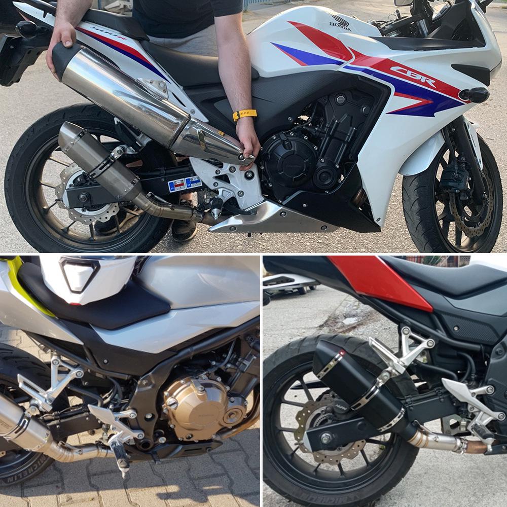 CBR500/CB500F Stainless Steel Mid-Section Exhaust Pipe: Easy Installation, Non-Destructive Mod.