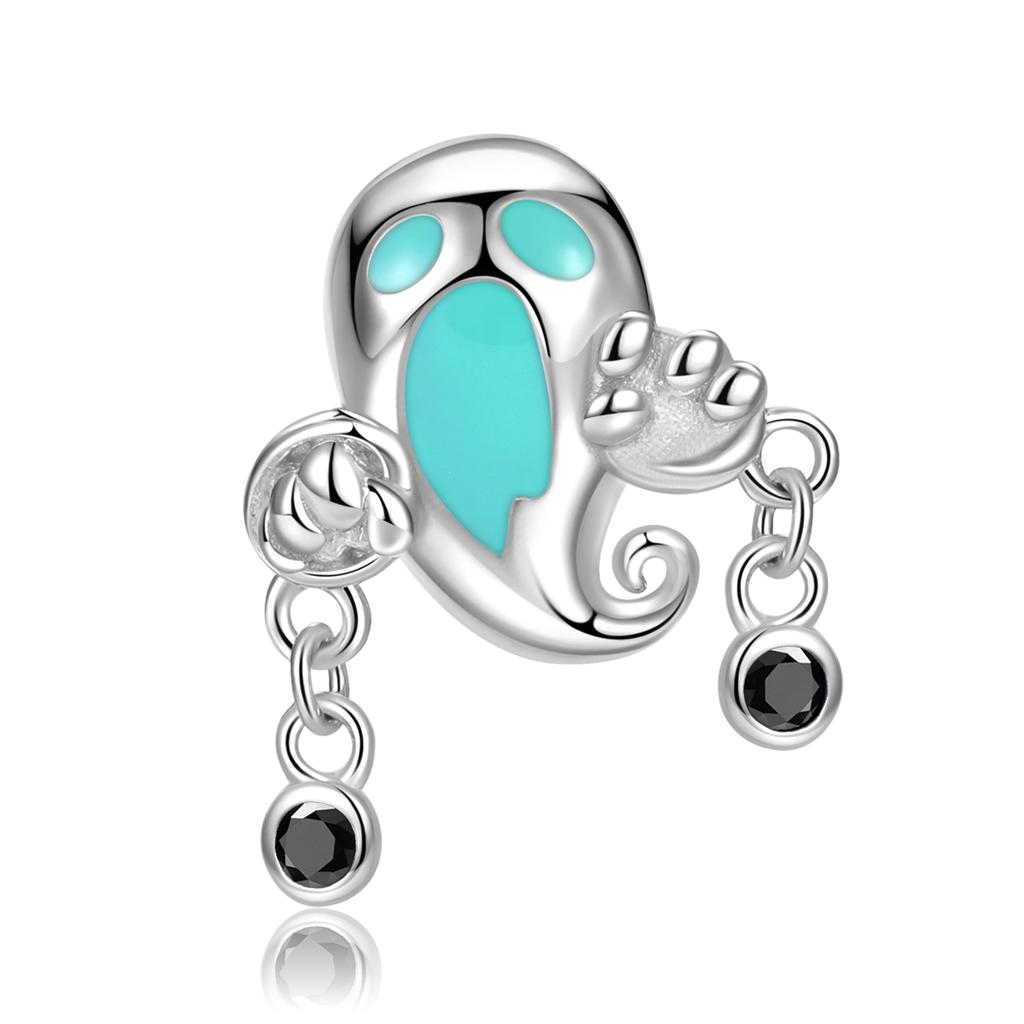 Snowman Clown Skeleton Charm 925 Sterling Silver Ghosts Skull Enamel Fashion Beads for Women Charm Bracelet Jewelry Gift LOW MOQ