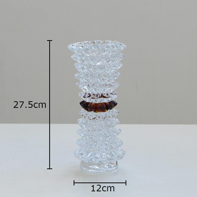 

Wrinkle Transparent Glass Vase Desk Decoration Flower Arrangement Hydroponics Flower Pots Floral Vases Room Aesthetic Decor